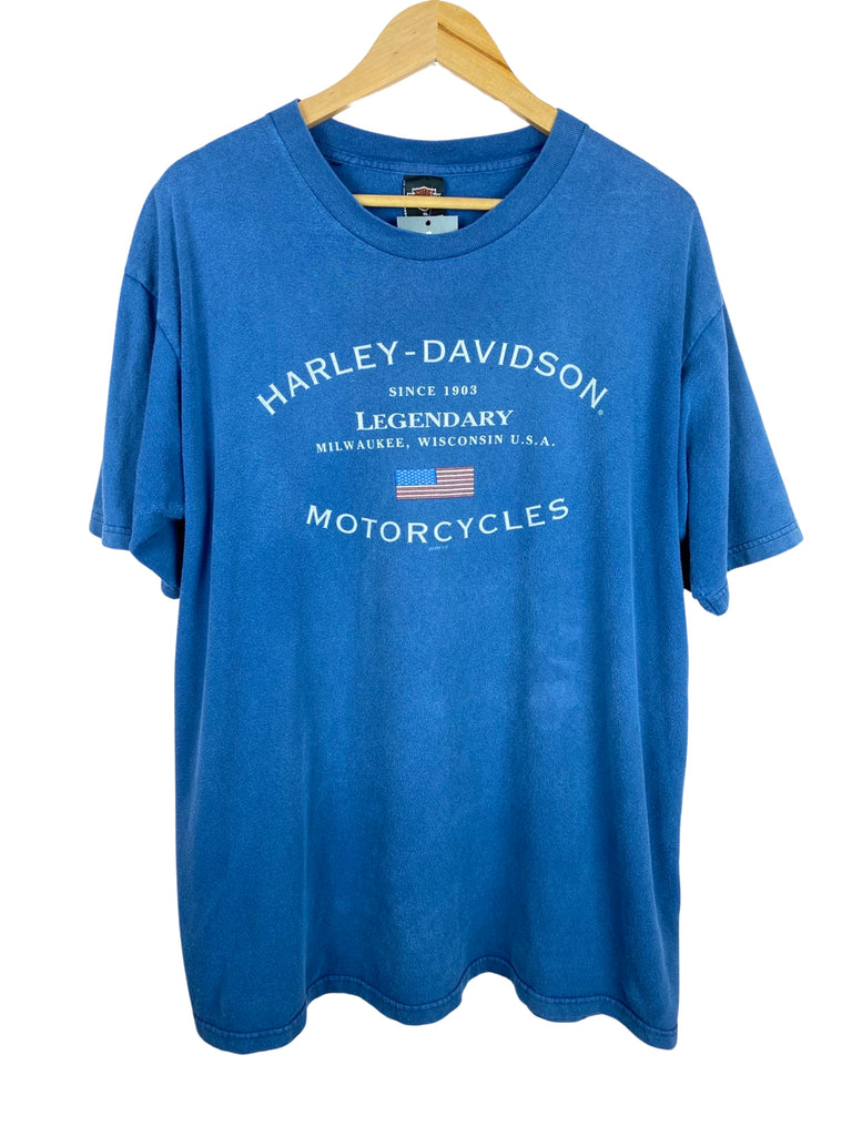 Vintage Eastside Harley Davidson Blue T-Shirt