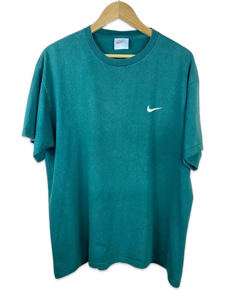 Vintage Green Embroidered Nike Swoosh T-Shirt 