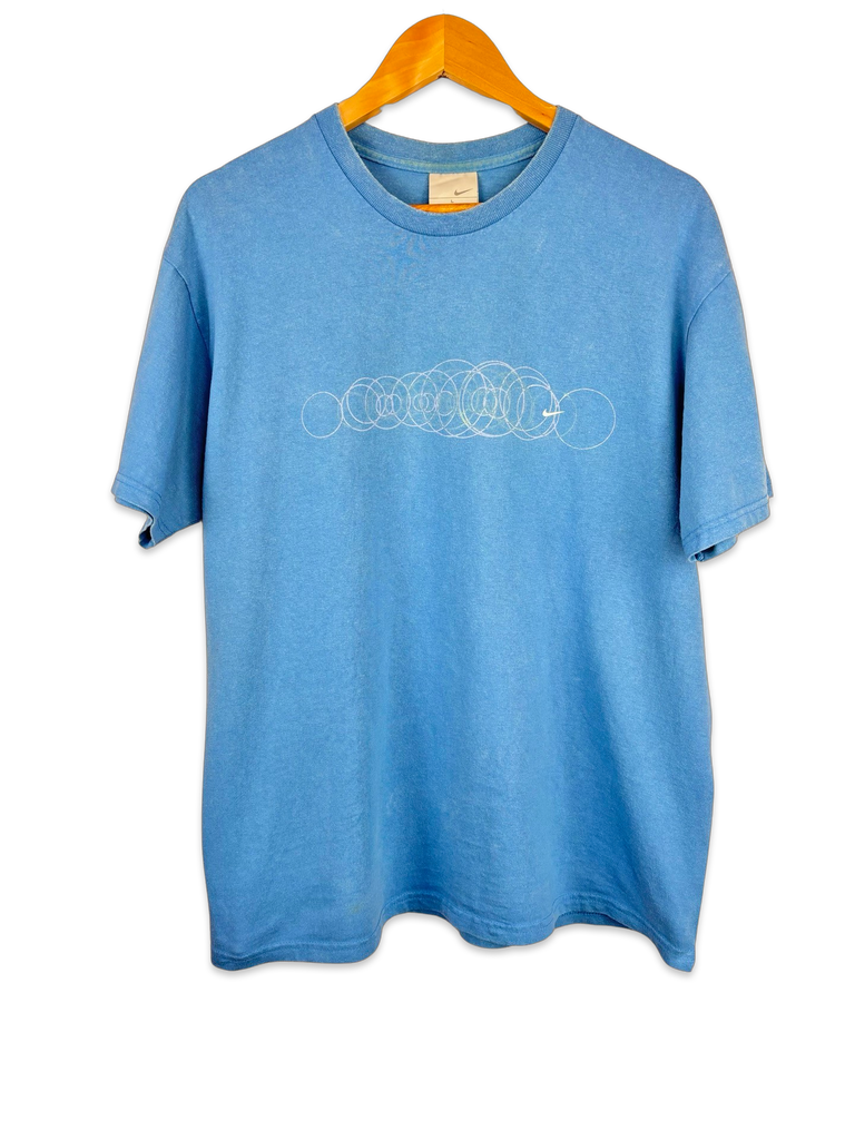 Y2K Nike Swoosh Baby Blue T-Shirt