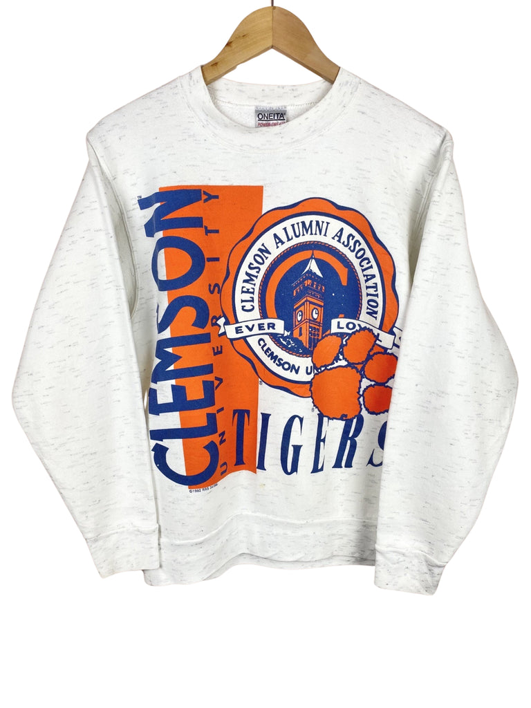 1992 Clemson University White Sweatshirt