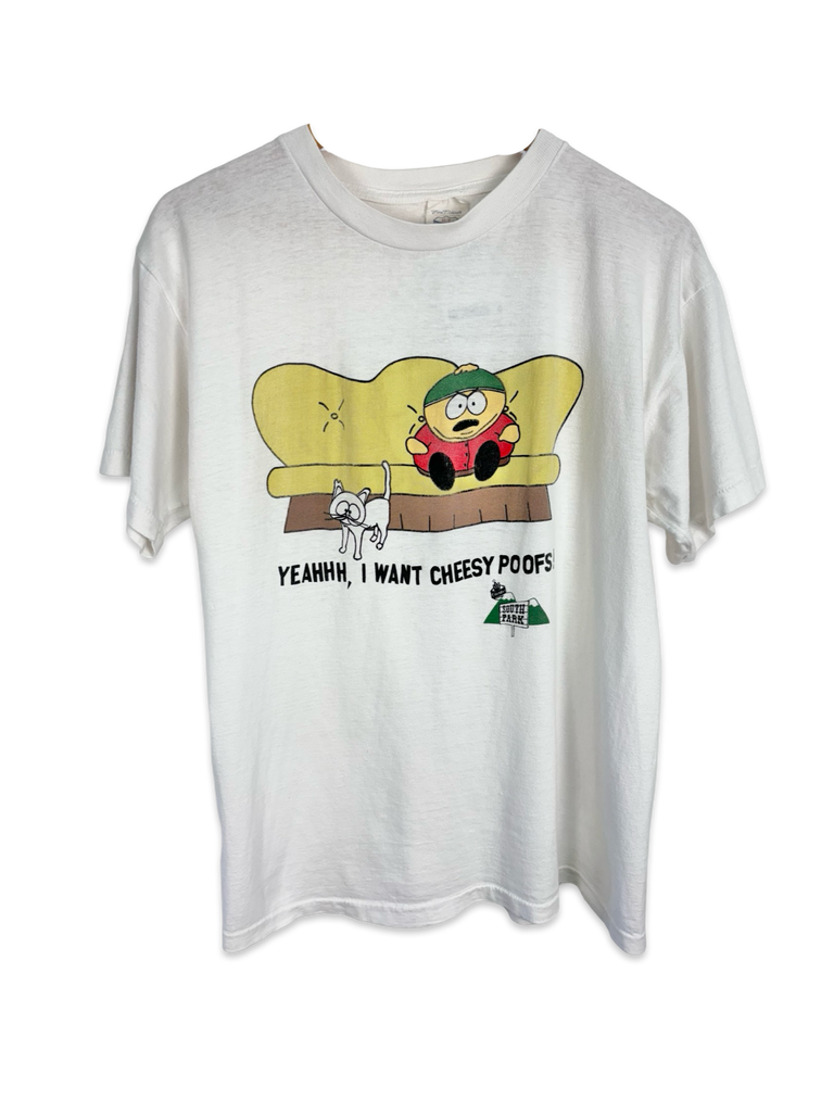 Vintage South Park Cartman Cheesy Poofs White T-Shirt
