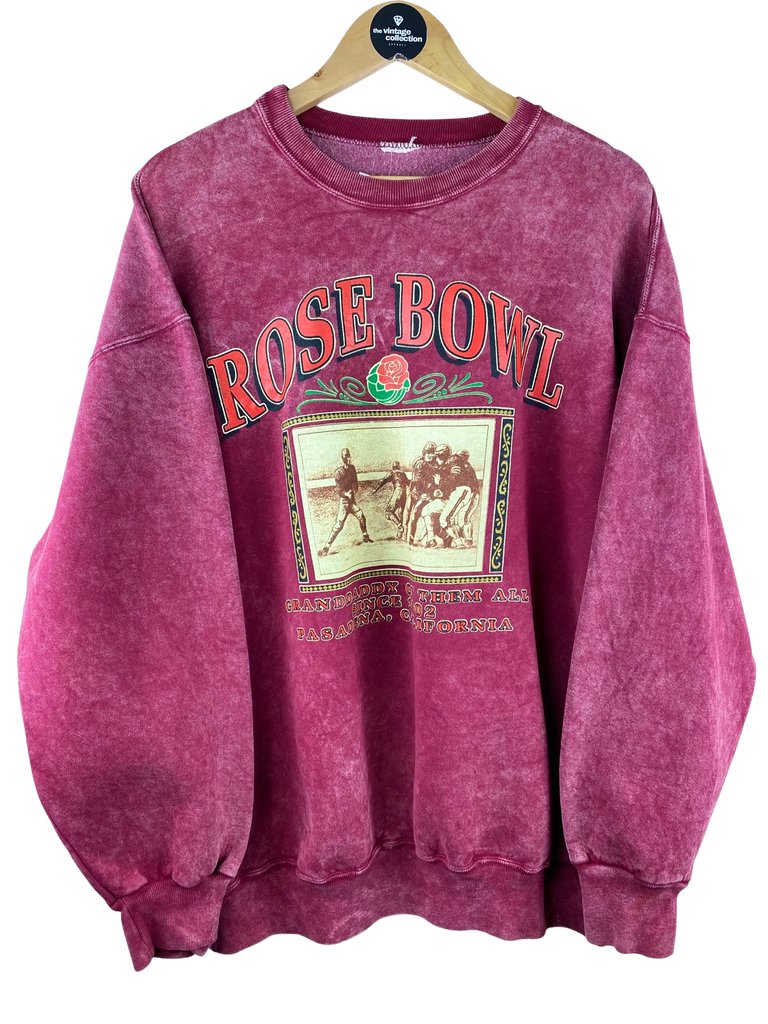 Vintage Rose Bowl California Burgundy Sweatshirt