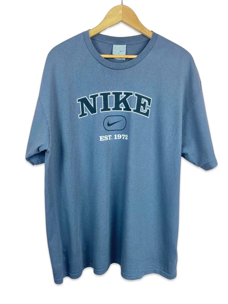 Y2K Grey Nike Spellout T-Shirt