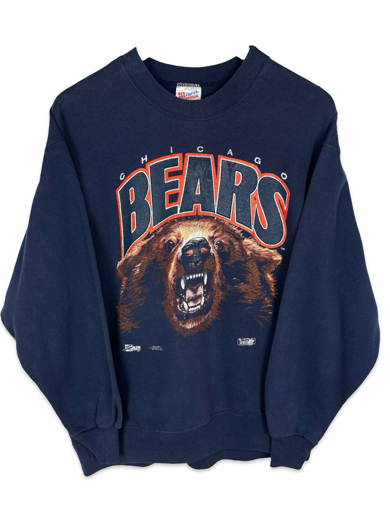 Vintage 1992 Chicago Bears Navy Blue Sweatshirt