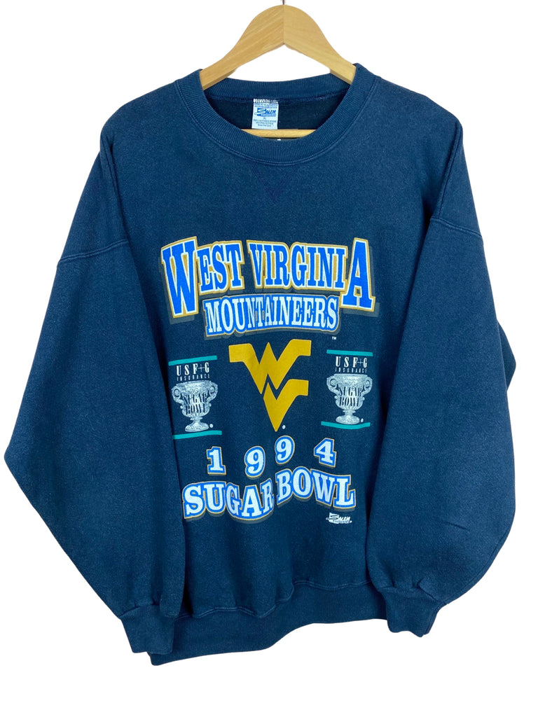 Vintage 1994 West Virginia Mountaineers Navy Blue Sweatshirt