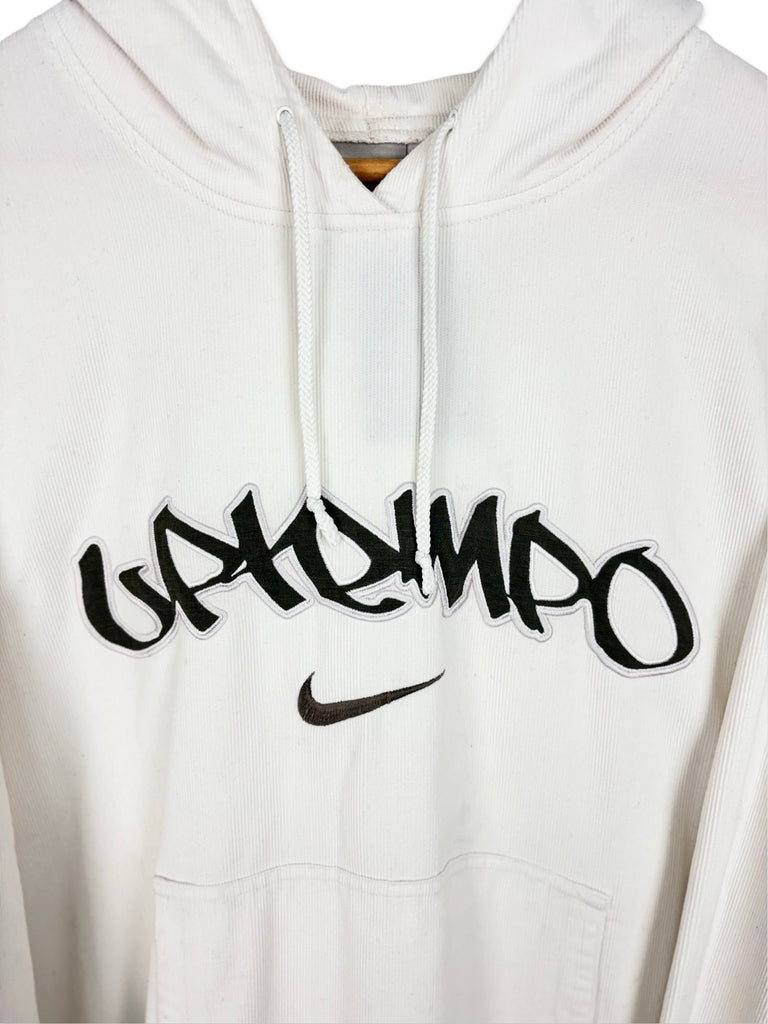 Y2K Nike Uptempo White Corduroy Hoodie