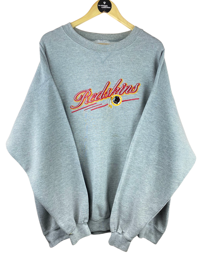 Vintage Washington Redskins Grey Embroidered Sweatshirt