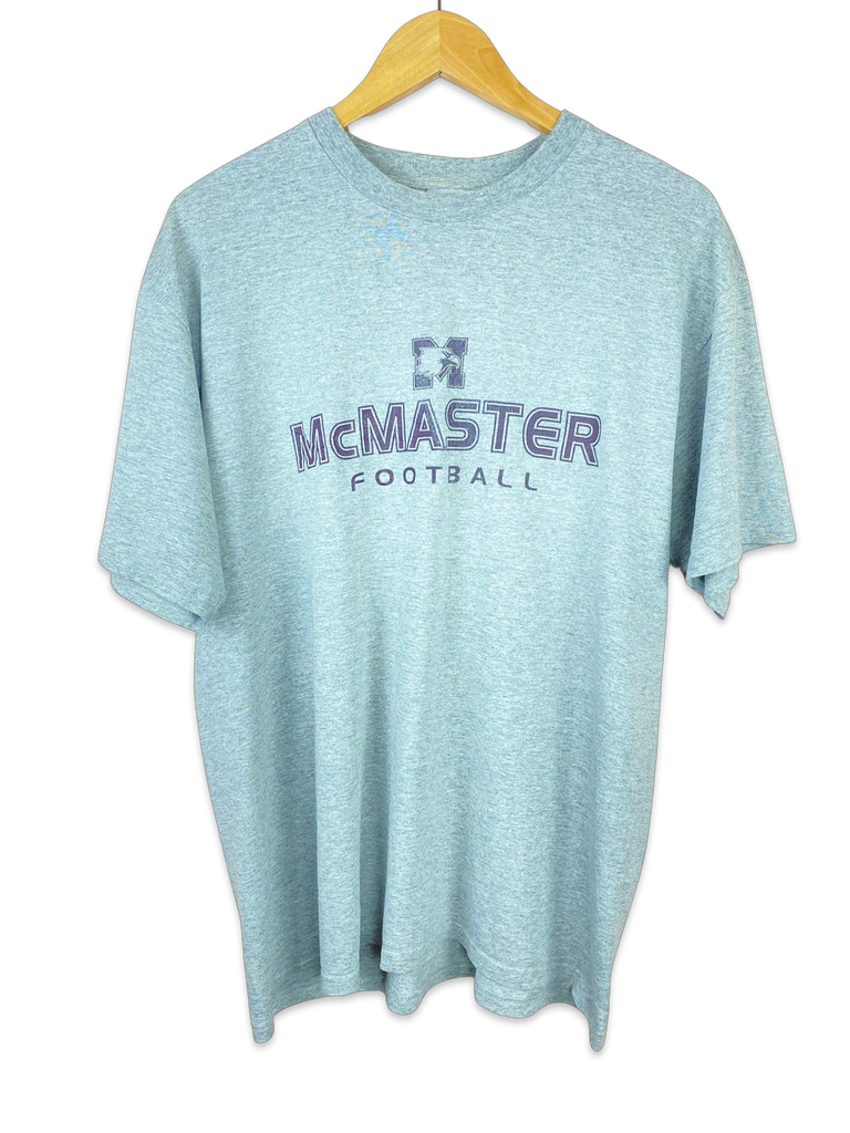 Y2K Nike McMasters Football Grey T-Shirt 
