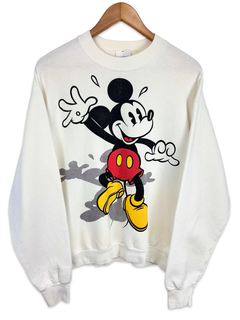 Vintage Mickey Mouse Disney White Sweatshirt