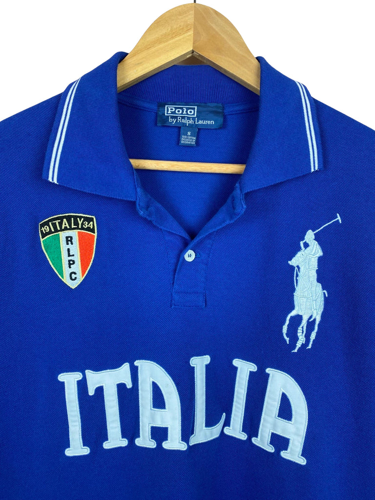 Y2K Polo Ralph Lauren Italia Blue Collared Shirt