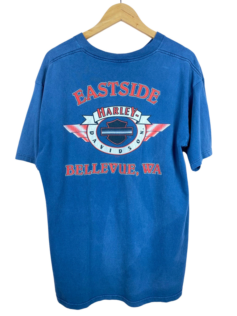 Vintage Eastside Harley Davidson Blue T-Shirt
