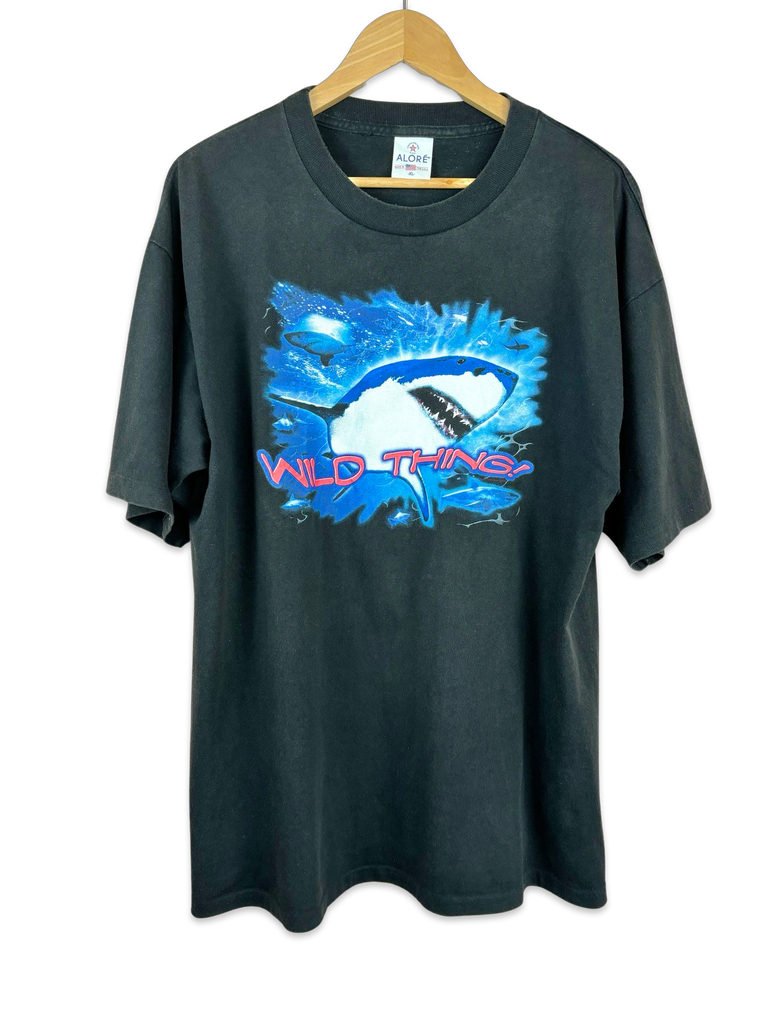 Y2K Wild Thing Black Shark T-Shirt