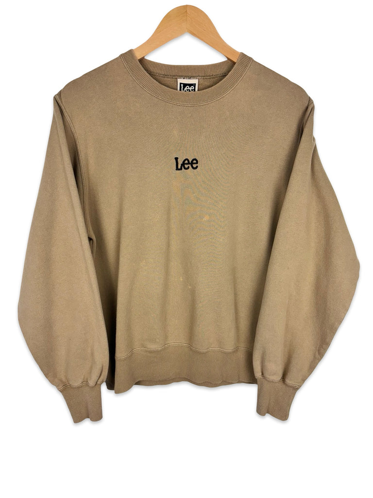 Embroidered Brown Lee Sweatshirt 