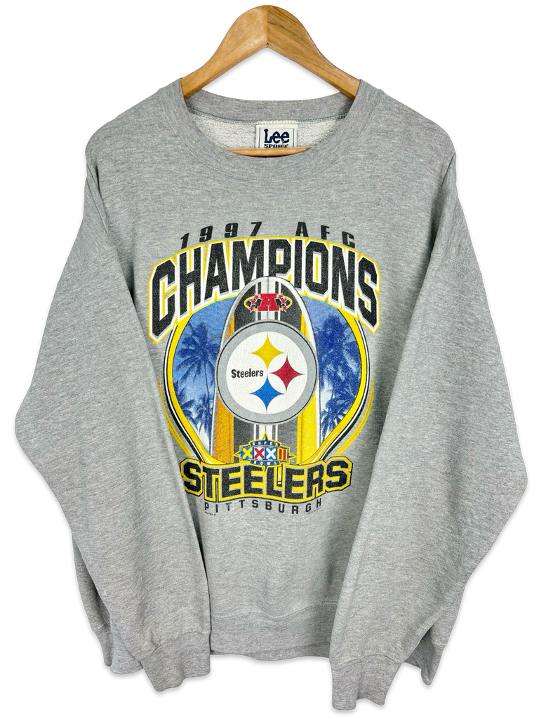 Vintage 1997 Pittsburgh Steelers Grey Sweatshirt