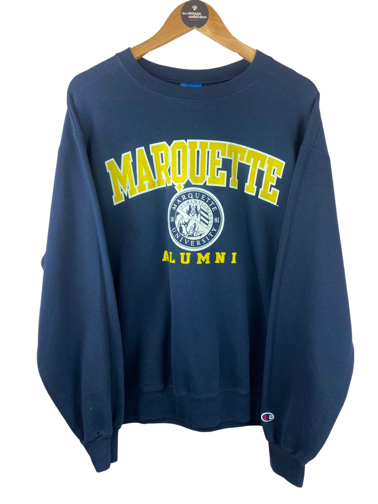 Vintage Marquette University Navy Blue Sweatshirt