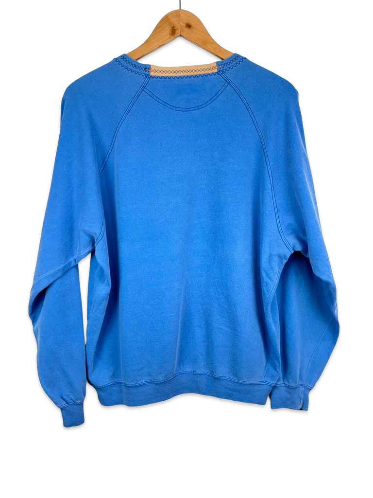 Vintage Best Company Queensland Ocean Fish Blue Sweatshirt