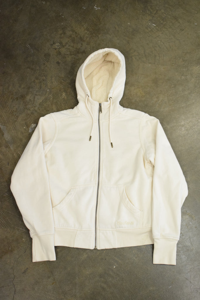 Y2K Carhartt White Embroidered Hoodie 