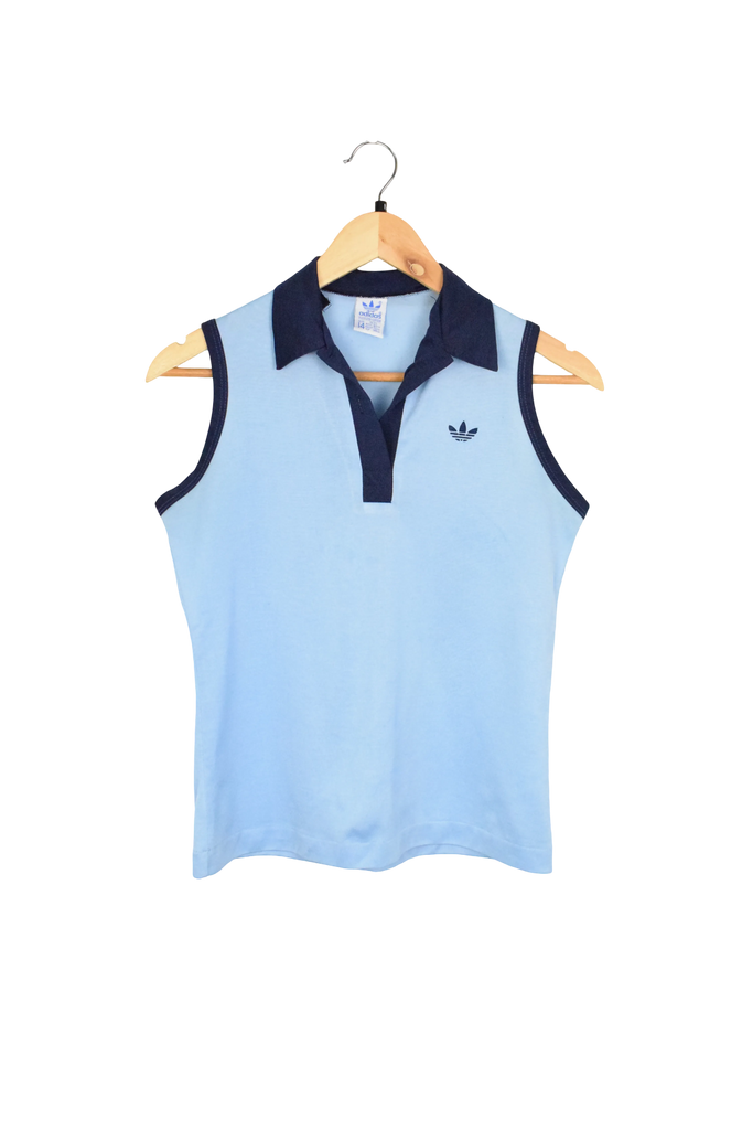 Vintage Baby Blue Adidas Vest