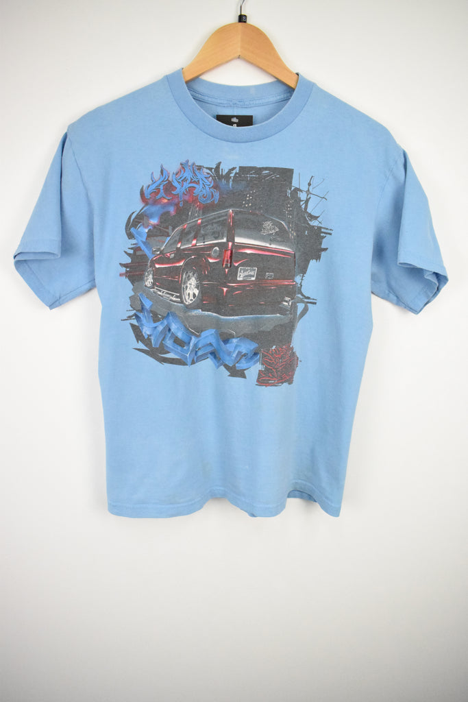 Y2K West Coast Customs Blue T-Shirt (S)