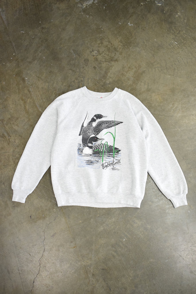 Vintage Timberlines Hooks Duck Grey Sweatshirt