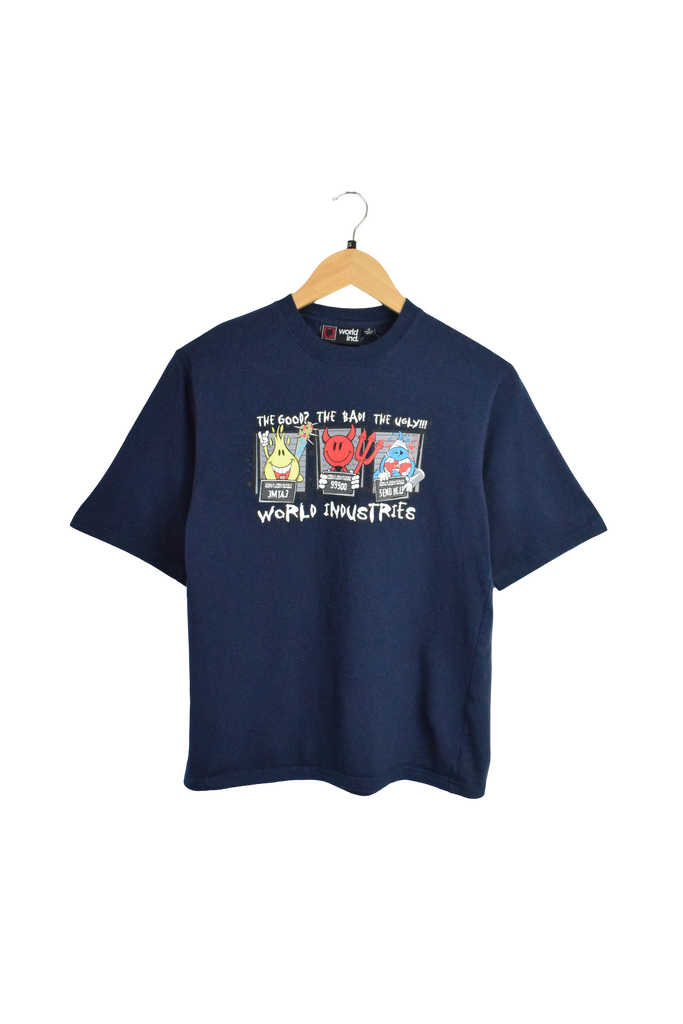 Y2K World Industries Navy Blue T-Shirt
