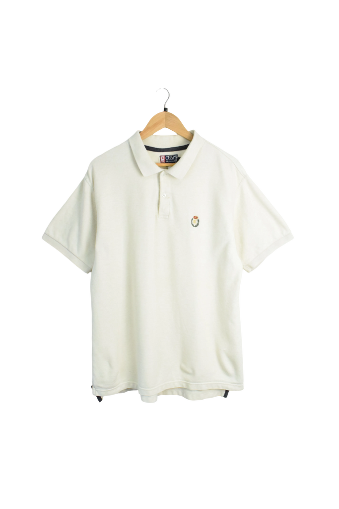 Vintage Chaps Ralph Lauren Beige Polo Shirt