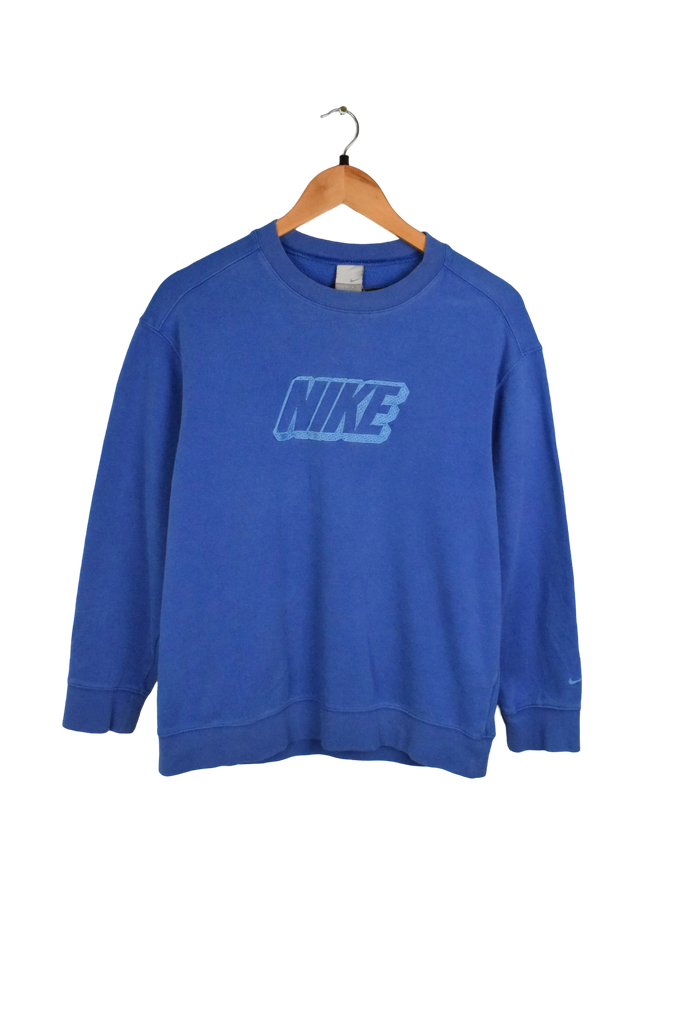 Y2K Nike Spellout Blue Sweatshirt 