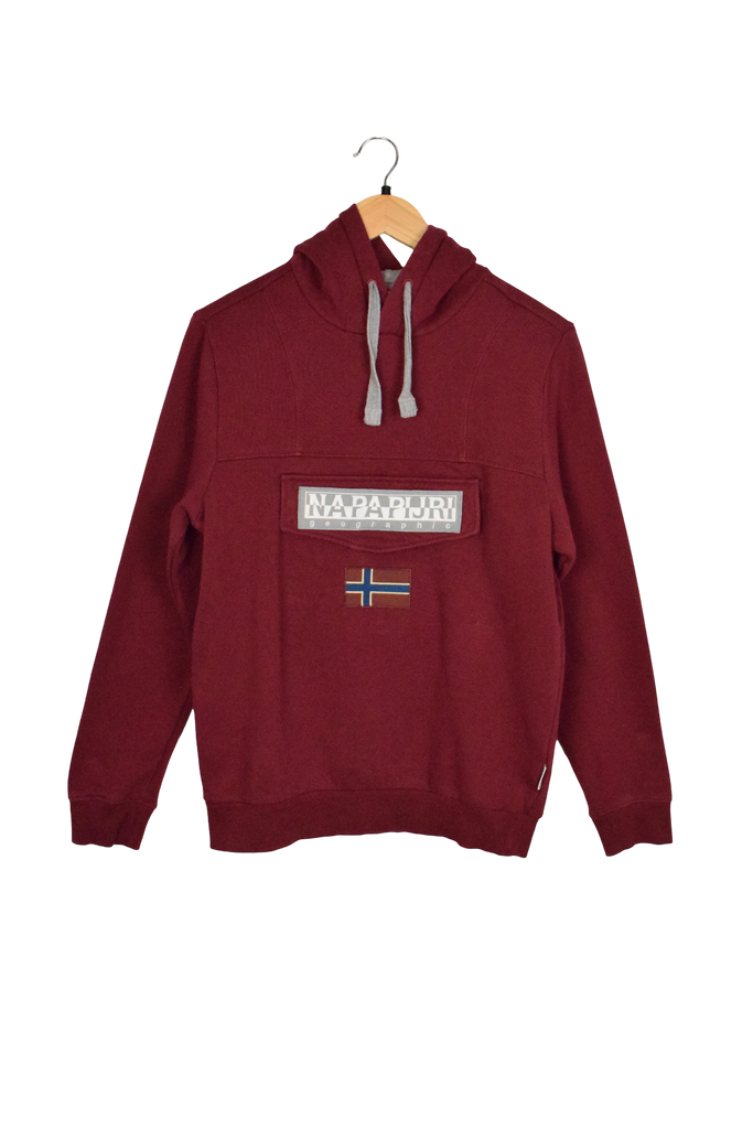 Vintage Burgundy Napapijri Hoodie