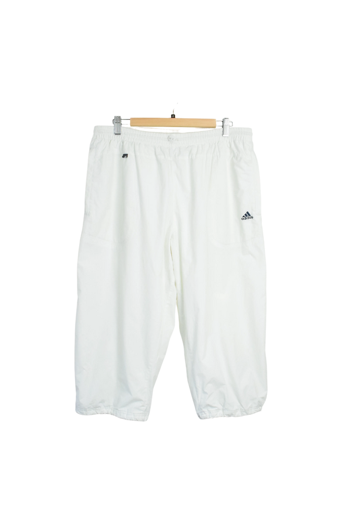 Vintage White Adidas 3/4 Track Shorts Capris