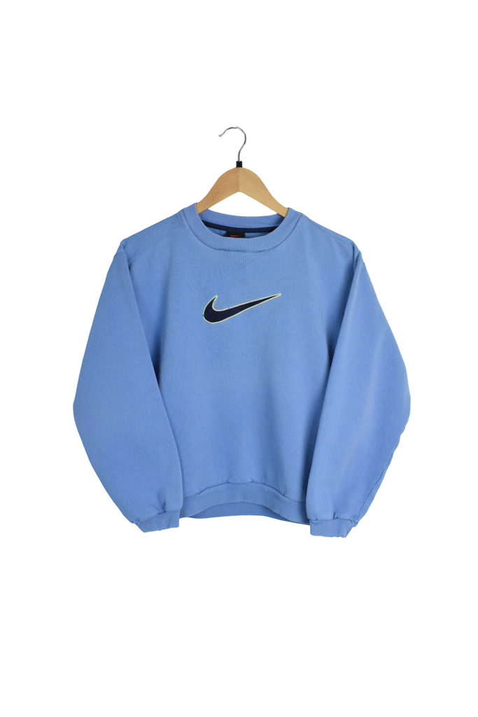 Vintage Blue Nike Swoosh Sweatshirt