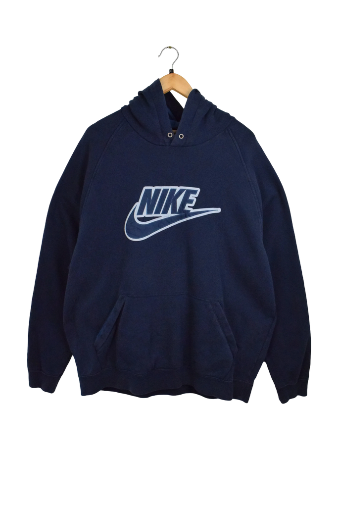 Vintage Y2K Navy Blue Nike Swoosh Nike Hoodie