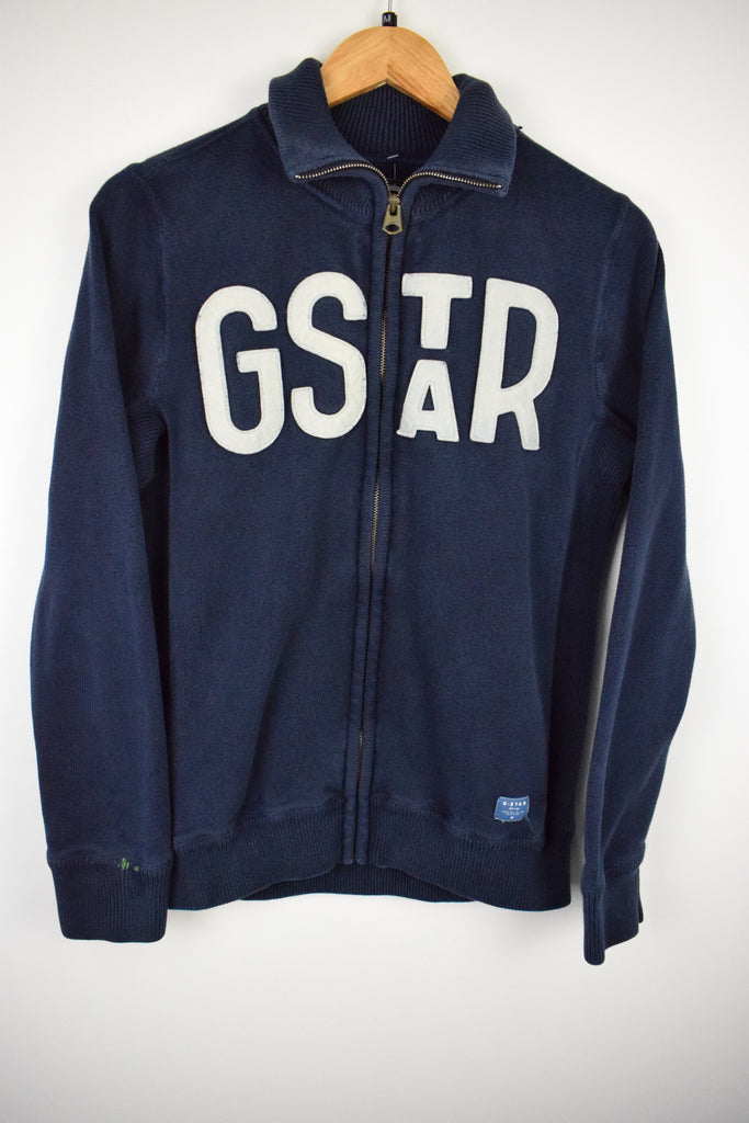 Y2K Navy Blue G-Star Raw Sweatshirt