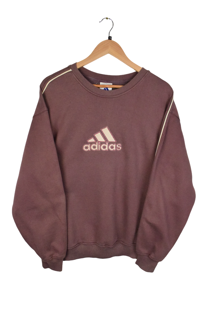 Vintage Adidas Embroidered Burgundy Sweatshirt