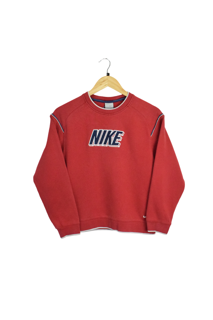 Vintage Red Nike Swoosh Sweatshirt