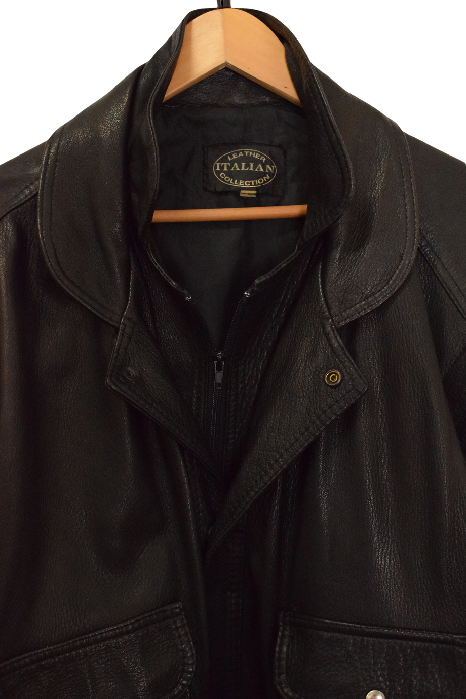 ジャケット・アウター Vintage Leather Jacket Italy BALL BASIC Vintage Black Italian Leather Jacket (M) – The Vintage Collection