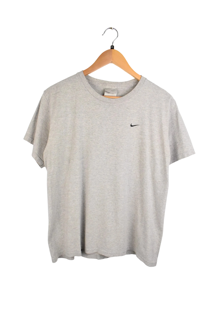 Vintage Nike Swoosh Grey T-Shirt (M)