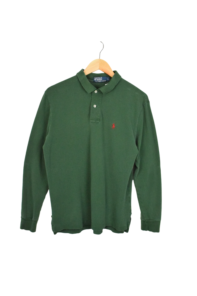 Vintage Green Ralph Lauren Polo Longsleve