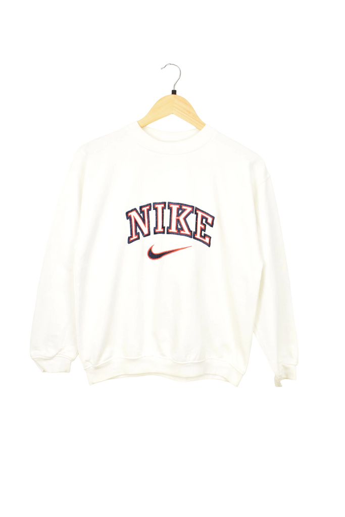 Vintage Nike Spellout White Sweatshirt