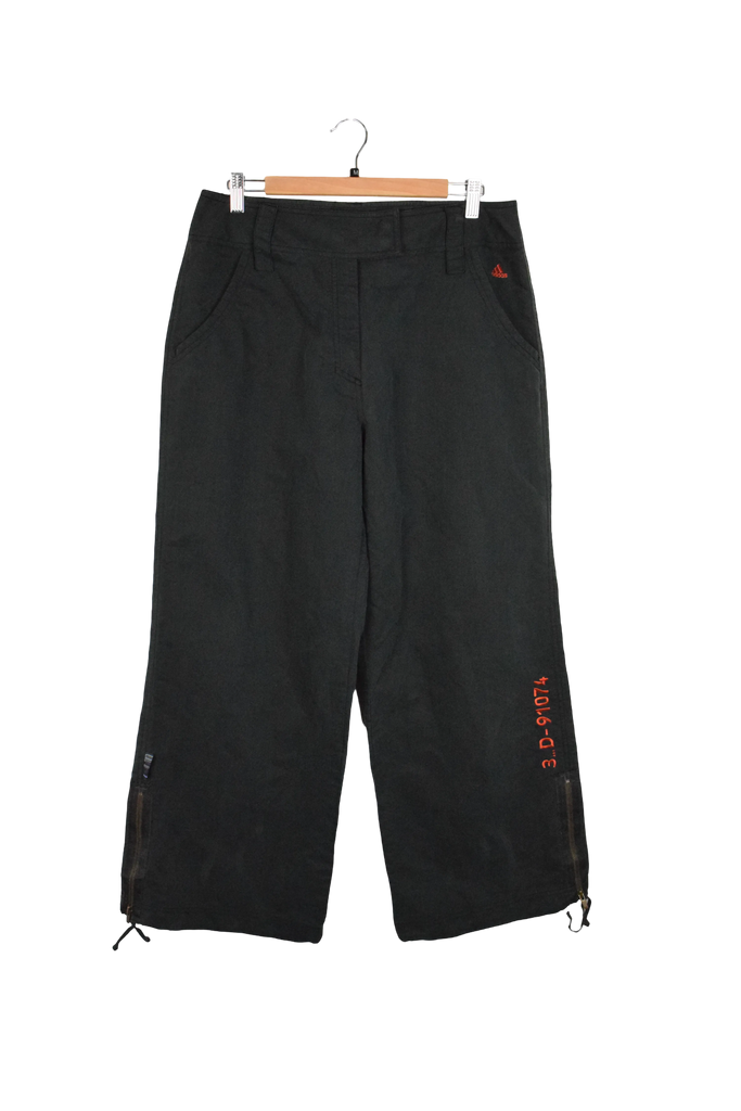 Vintage Womens Grey Adidas Baggy Track Pants