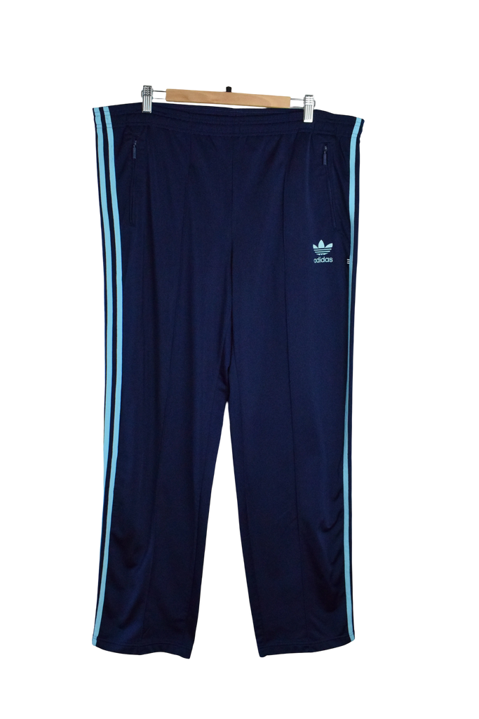 Vintage Adidas Navy Blue Stripped Track Pants