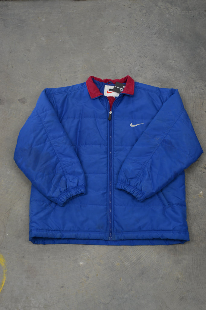 Vintage Blue Nike Spellout Jacket