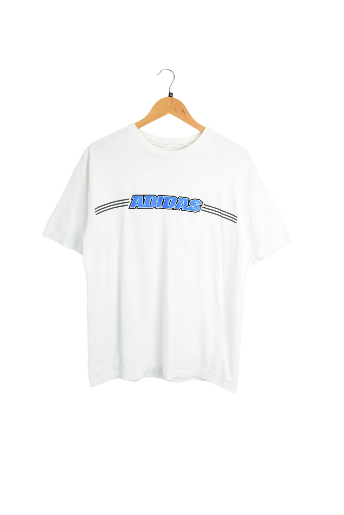 Vintage White Adidas Spellout T-Shirt