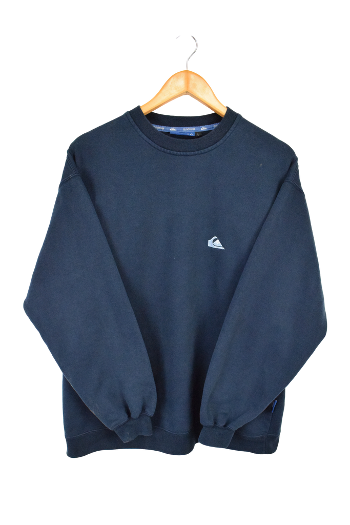 Vintage Quiksilver Navy Blue Sweatshirt L The Vintage Collection Bendigo