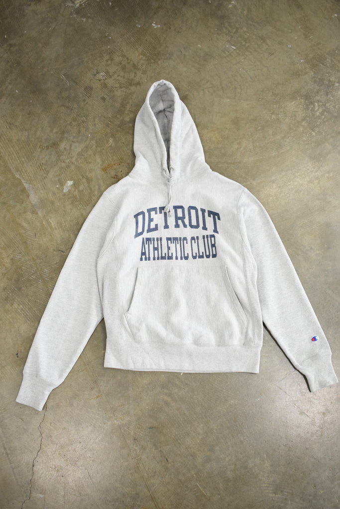 Vintage Detroit Athletics Club Grey Champion Hoodie