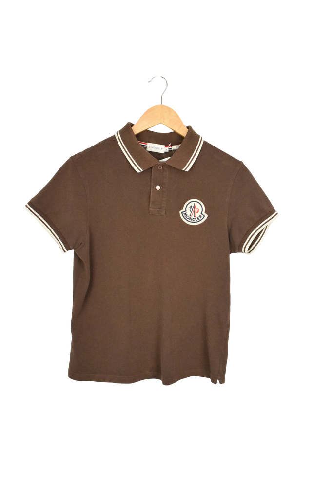 Moncler Slim Fit Brown Polo Shirt