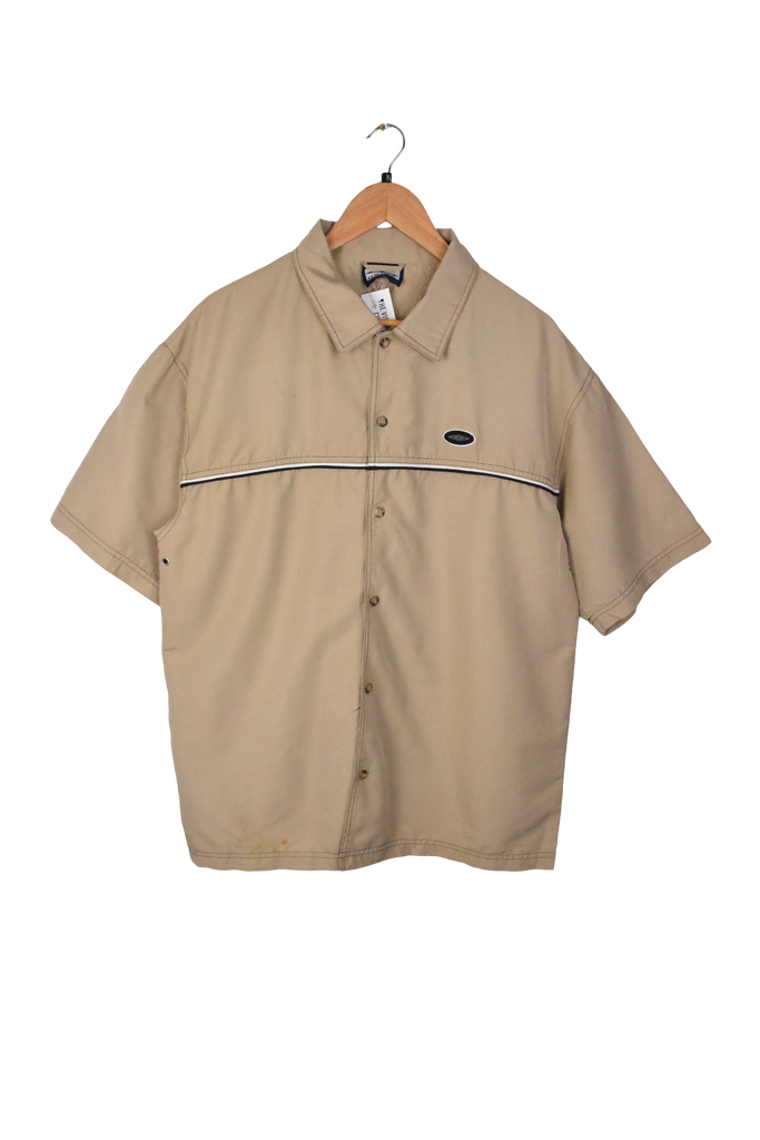 Y2K Umbro Brown Button Up Shirt