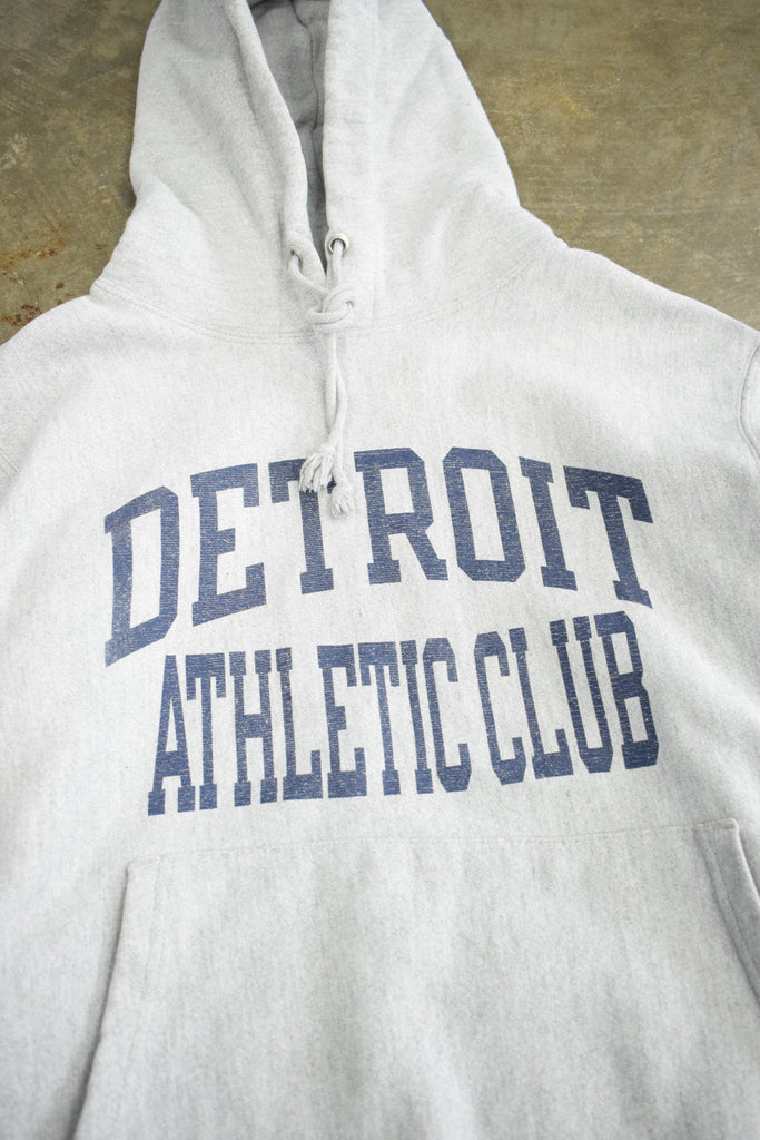 Vintage Detroit Athletics Club Grey Champion Hoodie