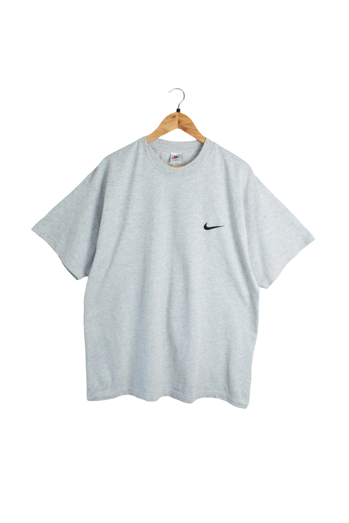 Vintage Grey Nike Embroidered Swoosh T-Shirt
