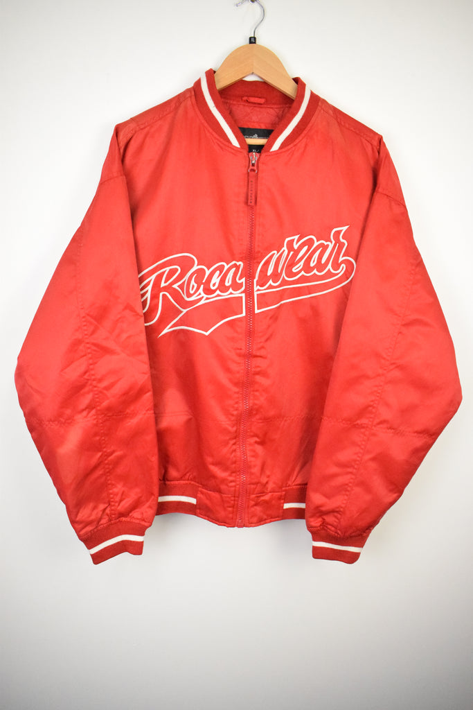 Y2K Rocawear Red Varsity Jacket