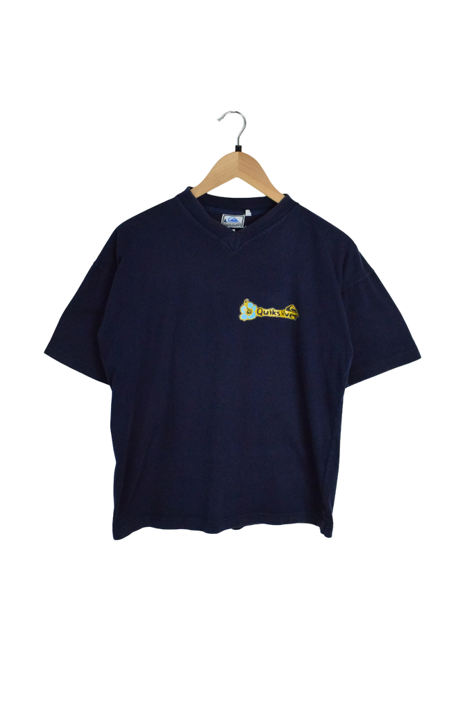 Vintage Quiksilver Navy Blue Graphic T-Shirt